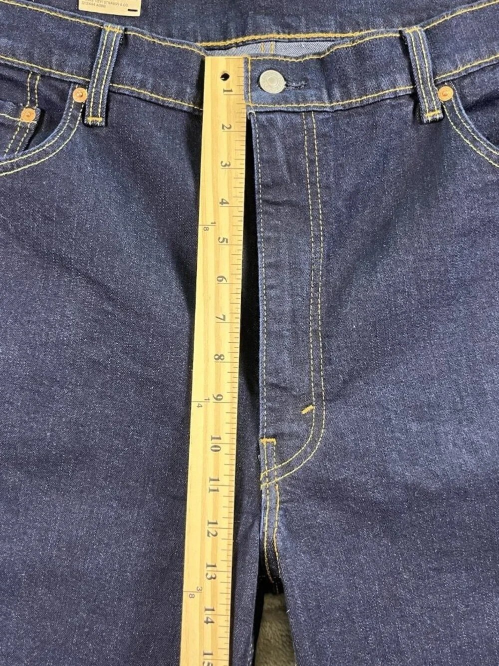 Levi's Men's 550 Relaxed Fit Jean Stretch Dark Blue Denim 42W x 36L